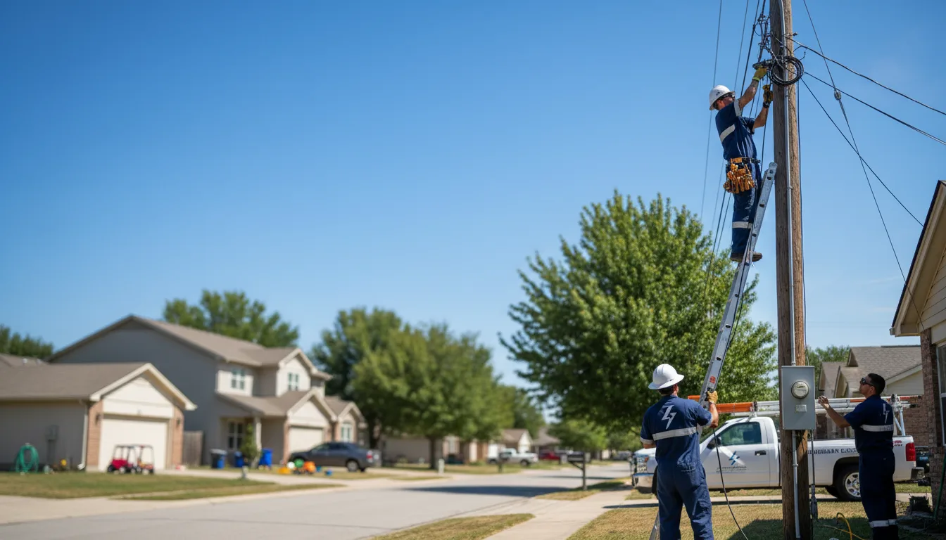 Residential electrician providing installation services in Mission, KS